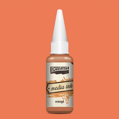Pentart Media ink, tintafesték, 20 ml - narancs