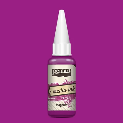 Pentart Media ink, tintafesték, 20 ml - magenta