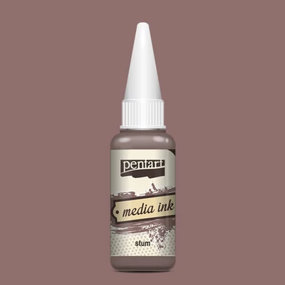 Pentart Media ink, tintafesték, 20 ml - must