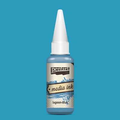 Pentart Media ink, tintafesték, 20 ml - lagúnakék