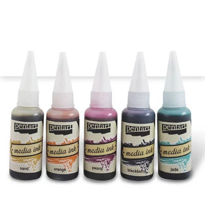 Pentart Media ink, tintafesték, 20 ml - fehér