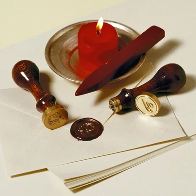 Pecsétviasz, J. Herbin - vörös