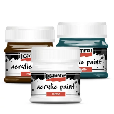 Pentart matt akrilfesték, 50 ml - különféle színekben