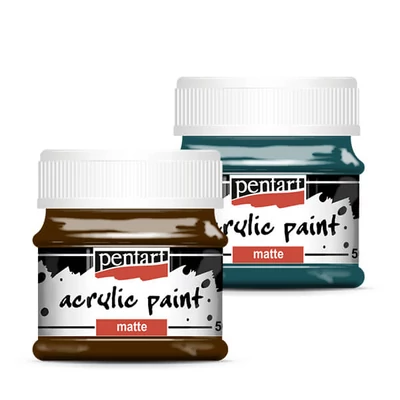 Pentart matt akrilfesték, 50 ml - különféle színekben