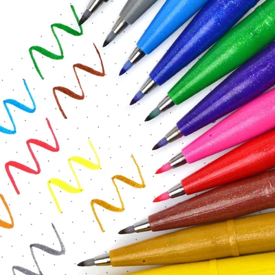 Pentel Brush Sign Pen ecsetfilc, SES15C-N, szürke