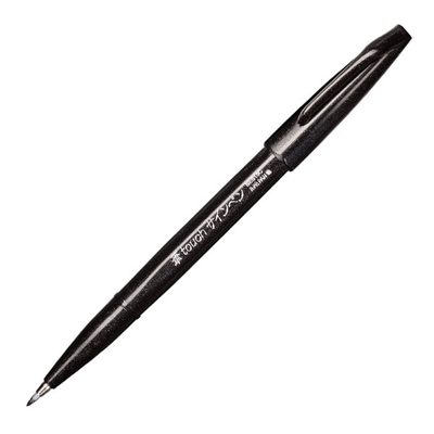 Pentel Brush Sign Pen ecsetfilc, SES15C-A, fekete