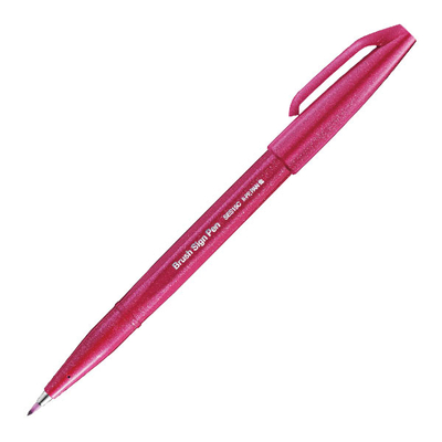 Pentel Brush Sign Pen ecsetfilc, SES15C-B2X, burgundi