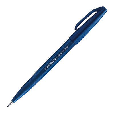Pentel Brush Sign Pen ecsetfilc, SES15C-CAX, tengerkék