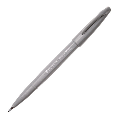 Pentel Brush Sign Pen ecsetfilc, SES15C-N, szürke