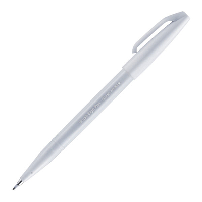 Pentel Brush Sign Pen ecsetfilc, SES15C-N2X, világosszürke