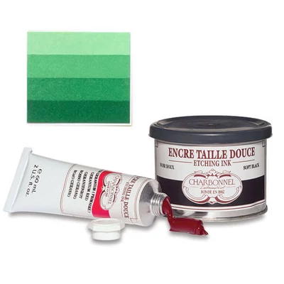 Charbonnel rézkarcfesték, 200 ml - permanent green