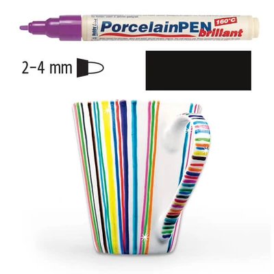 Üveg- és porcelánfilc, Kreul Classic - 11 fekete