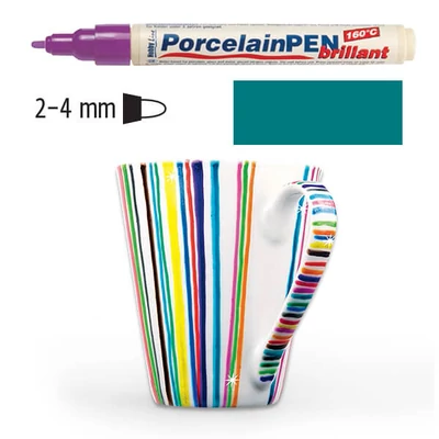 Üveg- és porcelánfilc, Kreul Classic - 67 türkiz