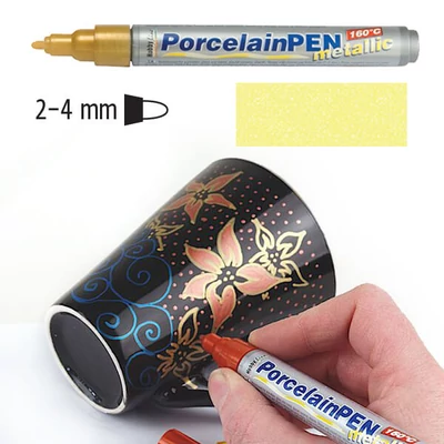 Üveg- és porcelánfilc, Kreul Metallic - 26 sárga