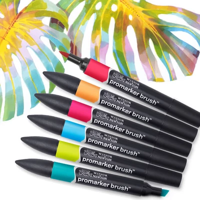 Promarker Brush kétvégű alkoholos ecsetfilc - különféle színekben