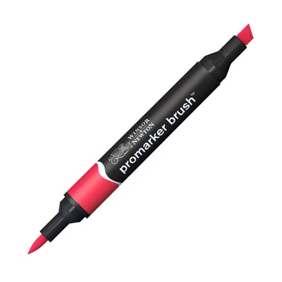 Promarker Brush kétvégű alkoholos ecsetfilc - R666, red