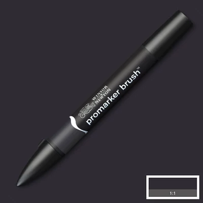 Promarker Brush kétvégű alkoholos ecsetfilc - XB, black