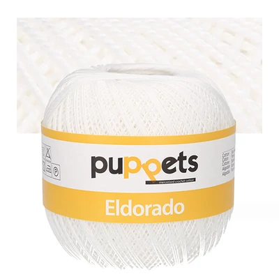 Horgolócérna, Eldorado 10, 100g, 07001 fehér