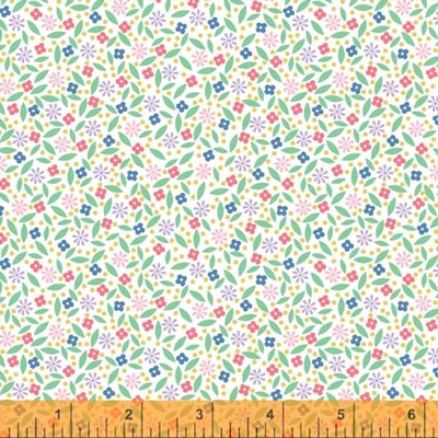 Patchwork anyag - Windham Fabrics - Enjoy the Ride by Whistler Studios 51997-2 white