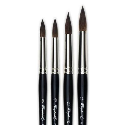 Raphael 8383 mókusszőr kerek ecset - különféle méretekben