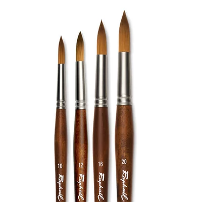 Raphael Precision 8900 szintetikus kerek ecset - különféle méretekben