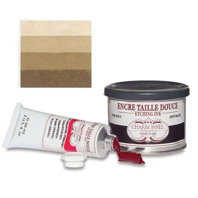 Charbonnel rézkarcfesték, 200 ml - raw umber