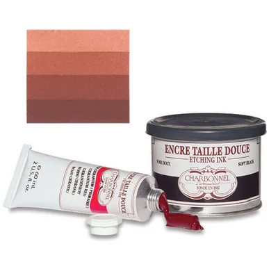 Charbonnel rézkarcfesték, 200 ml - red ochre