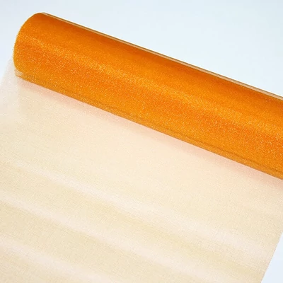 Organza asztalközép, 23,5 cm, 10 méter - 022, narancs