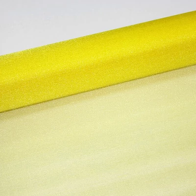 Organza asztalközép, 23,5 cm, 10 méter - 038, citromsárga