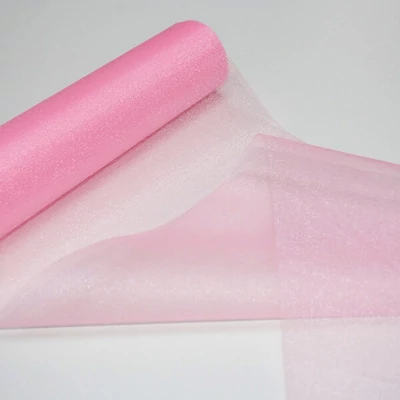 Organza asztalközép, 23,5 cm, 10 méter - 086, világos rózsaszín