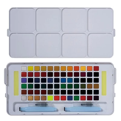 Sakura Koi szilkés akvarellfesték készlet, 72 db + víztartályos ecset