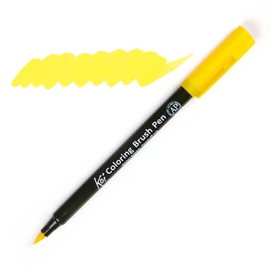 Sakura Koi brush pen ecsetfilc - 3, yellow