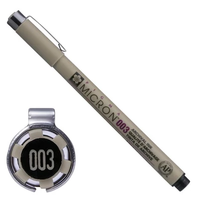 Sakura Pigma Micron 003 műszaki rajztoll, 0,15 mm - fekete