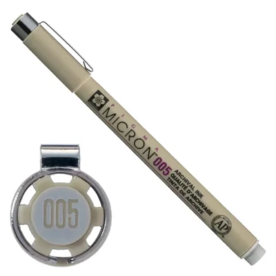 Sakura Pigma Micron 005 műszaki rajztoll, 0,2 mm - világosszürke