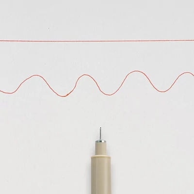 Sakura Pigma Micron 005 műszaki rajztoll, 0,2 mm - piros