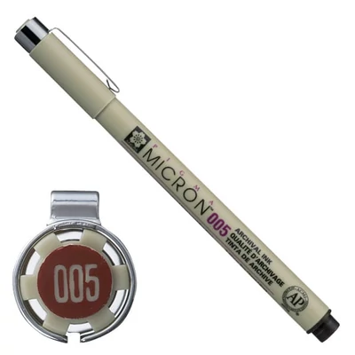 Sakura Pigma Micron 005 műszaki rajztoll, 0,2 mm - szépia