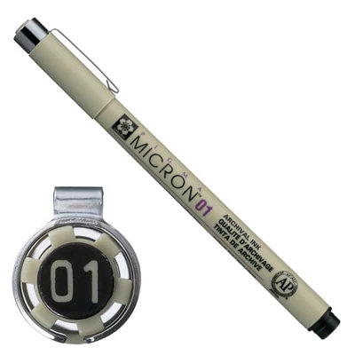 Sakura Pigma Micron 01 műszaki rajztoll, 0,25 mm - fekete