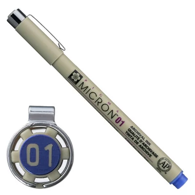 Sakura Pigma Micron 01 műszaki rajztoll, 0,25 mm - kék