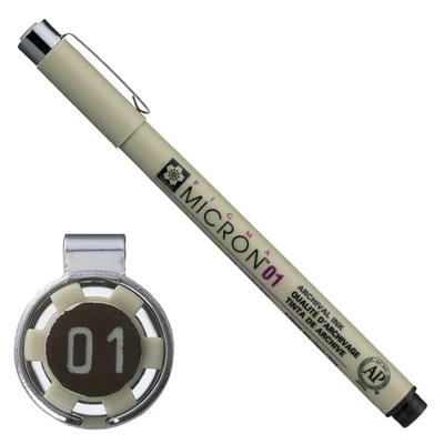 Sakura Pigma Micron 01 műszaki rajztoll, 0,25 mm - szépia