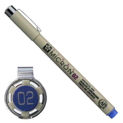 Sakura Pigma Micron 02 műszaki rajztoll, 0,3 mm - kék