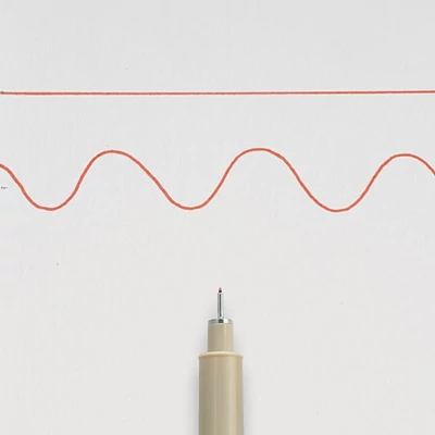 Sakura Pigma Micron 02 műszaki rajztoll, 0,3 mm - piros