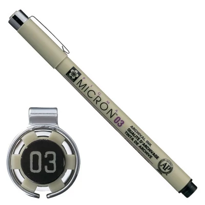 Sakura Pigma Micron 03 műszaki rajztoll, 0,35 mm - fekete