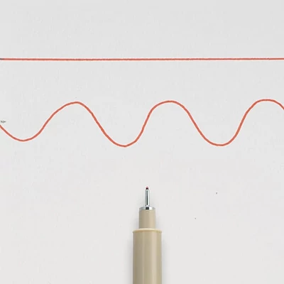 Sakura Pigma Micron 03 műszaki rajztoll, 0,35 mm - piros