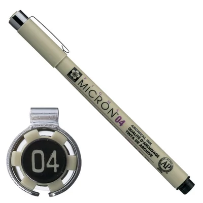 Sakura Pigma Micron 04 műszaki rajztoll, 0,4 mm - fekete