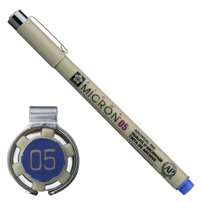 Sakura Pigma Micron 05 műszaki rajztoll, 0,45 mm - kék