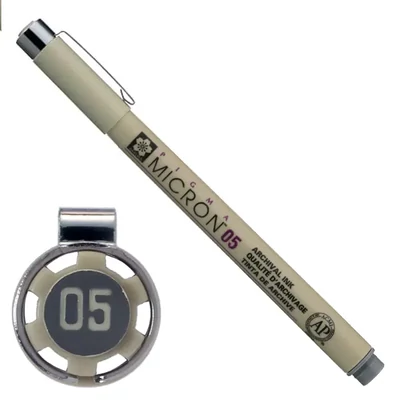 Sakura Pigma Micron 05 műszaki rajztoll, 0,45 mm - szürke