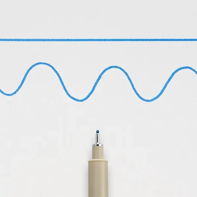 Sakura Pigma Micron 08 műszaki rajztoll, 0,5 mm - kék