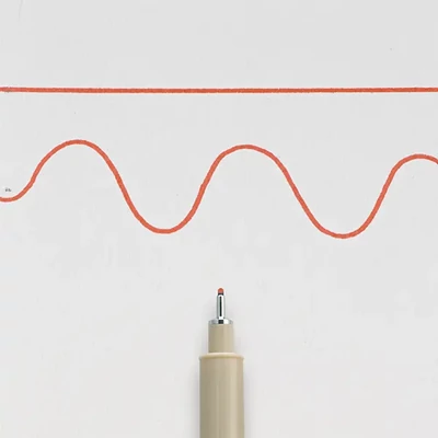 Sakura Pigma Micron 08 műszaki rajztoll, 0,5 mm - piros