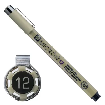 Sakura Pigma Micron 12 műszaki rajztoll, 0,7 mm - fekete