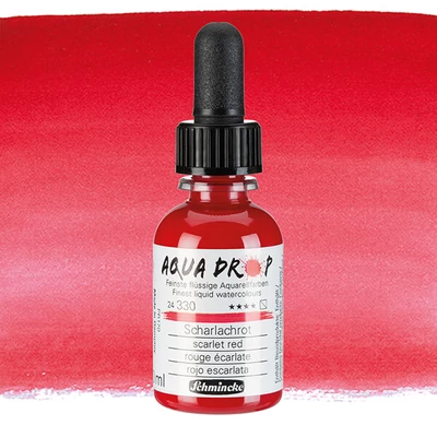 Schmincke Aqua Drop folyékony akvarell festék, 30 ml - 330, scarlet red